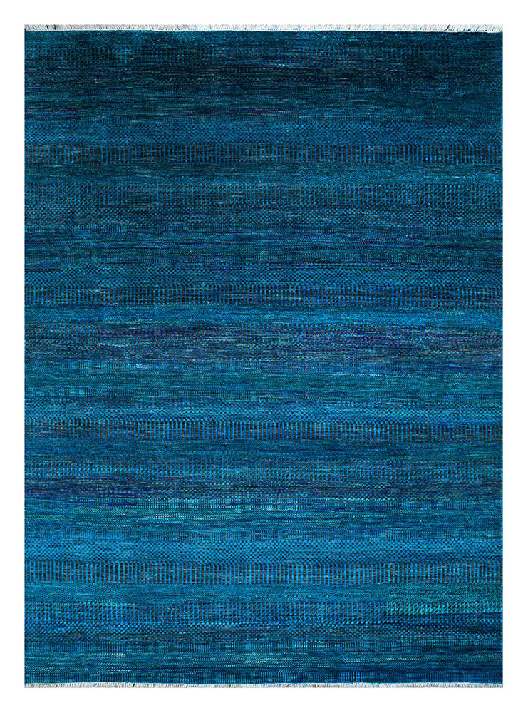 Morning land wool rug - 270 x 180cm - dark blue