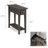 Solid + Manufactured Wood Narrow Chairside Table-301589550