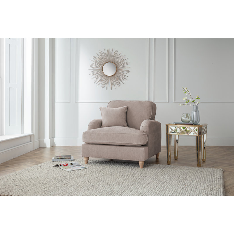 Galilee Upholstered Armchair, Putty