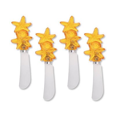 Sea Stars Transparent Polyresin Cheese Spreader, S4
