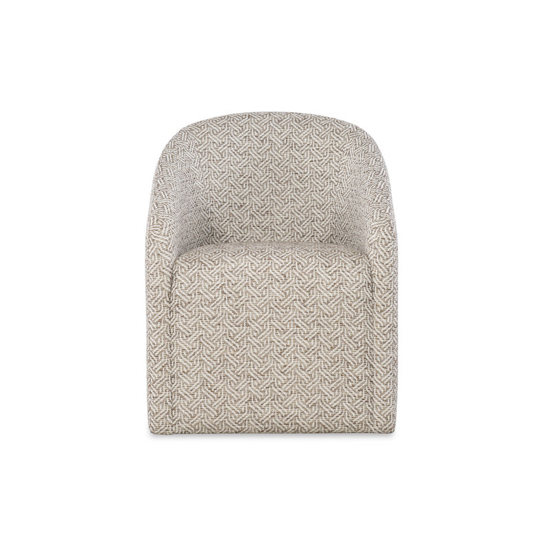 Demi Barrel Chair Chair with Ottoman, Piatelli Mineral