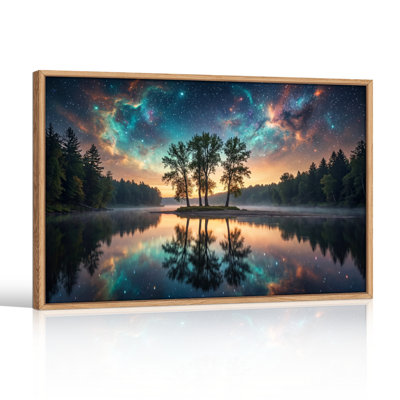 Ensemble de 1 tableau sur toile « Ciel étoilé »