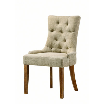 Chaise d'intérieur, ensemble de 2 chaises d'appoint, chaises capitonnées pour la maison