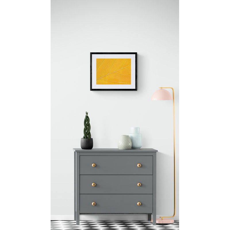 Autumn Leaf by Philippe Monthoux, Black Framed Paper, 16" H x 20" W