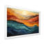 Paysage de montagnes corail bleu sarcelle audacieux - art mural montagne - vallée de Bold-867868227-837689518-837689529