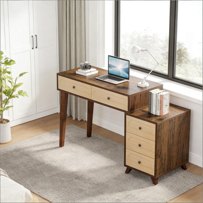 Writing Table With Drawers,Computer Desk,Computer Desk
