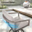 Chaises de patio pivotantes en aluminium avec coussins