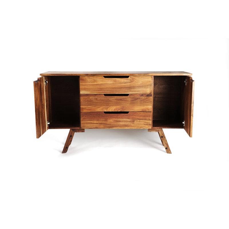 Pirwi 63.39'' W Solid Wood Sideboard