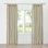 Reverie Striped Curtain Panel In Sand