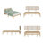 Low Profile Platform Bed With Rustic Style