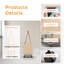 Kids Easel with Wheels, Wooden Drawing Board for Chidren, Large Double-Sided Boards, Height Adjustable