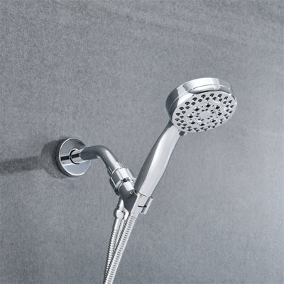5 Mode Adjustable Settings Handheld Shower Head With Hose High Pressure Shower Heads
