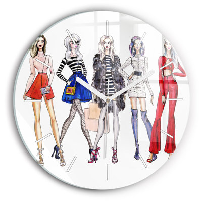 Glass Wall Clock