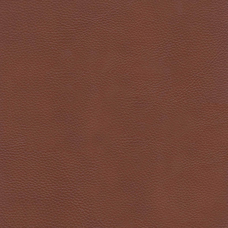 Cinnamon Brown Tufted Leather Loveseat with Wood Feet
