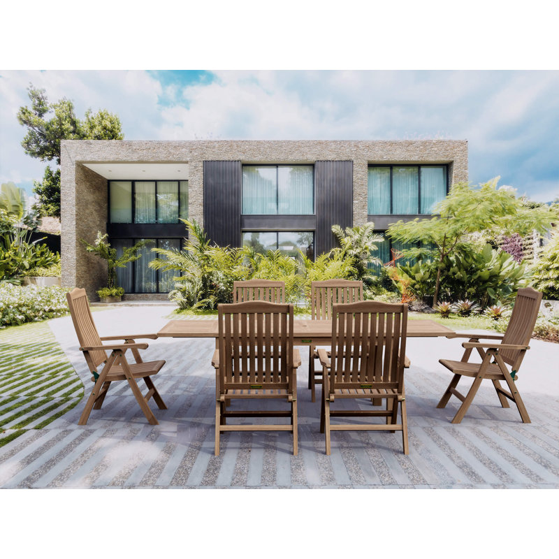 Bahama Outdoor 7 - Piece Teak Dining Set