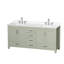 Meuble-lavabo double autoportant 72 po avec plateau en quartz Sheffield-100500569-100481378-100481377