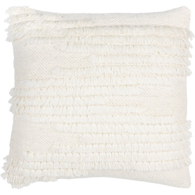 Emberly Ruffled Cotton Throw Pillow