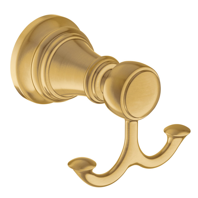 Weymouth Wall Mounted Robe Hook, Brushed Gold