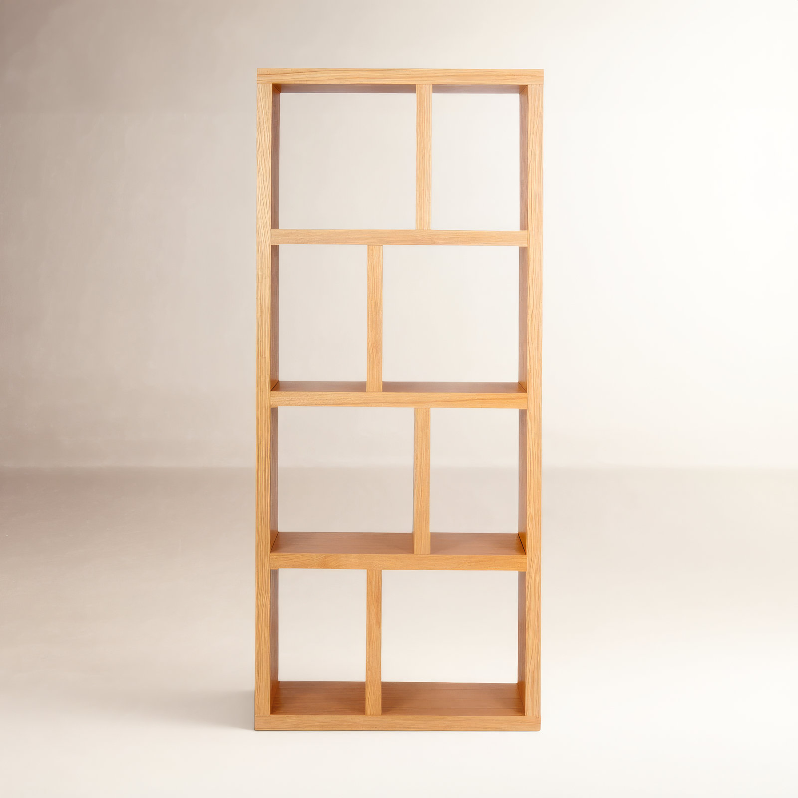 Stetson Bookcase, Oak, (4 Shelves) 63" H x 28" W x 13" D