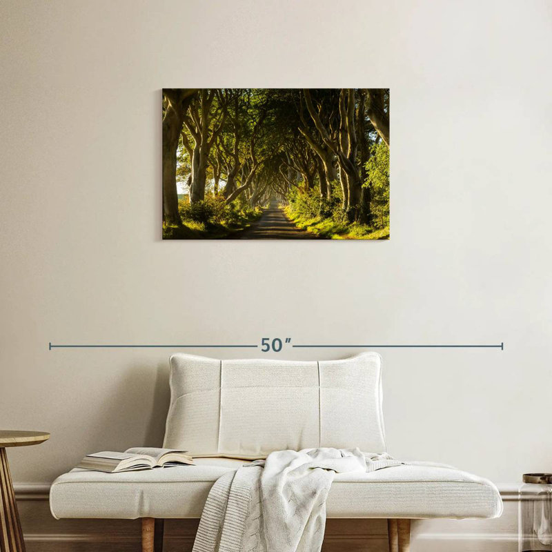 Harnek Sunlit Trees Path, 20" H x 30" W