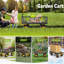 Chariot de jardin en acier 2-en-1, chariots utilitaires robustes de 900 lb avec côtés amovibles et pneus pneumatiques de 13 po pour le camping sur pelouse-102426533