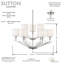 Luminaire suspendu 9 lumières DEL