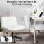 Chaise de travail pivotante en tissu Caelie-105049649