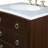 Reeded 28.5'' Single Bathroom Vanity with Marble Top