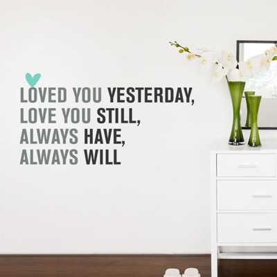 Décalcomanie murale « love you always »