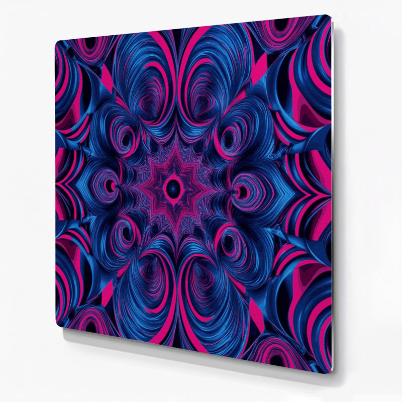 Art mural bleu op Op 20, H 16 po x l 16 po