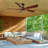 60 In. Farmhouse Walnut Wood Ceiling Fan With Remote Control,Without Light