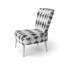 Chaise rembourrée Modern - noir et blanc-278906190
