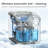 Havato Countertop Ice Maker Ice Machine With Handle,Self-Cleaning Ice Makers, 26Lbs/24H, 8 Ice Cubes Ready In 6 Mins For Home/Kitchen/Bar/Party/Camping-111088700