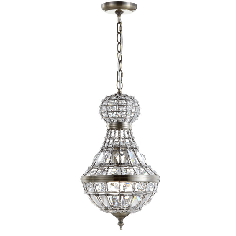 Lustre empire à 1 lumière Valery, 22,75" H x 12" L x 12" P