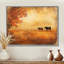 Vaches dans les champs d'automne II - campagne, art mural-173561740-173561731-173561748