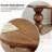 Solid Wood Walnut Wood brown Dining Table-107971825