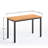 Rockett Metal Base Writing Desk-2112299225-2022650880