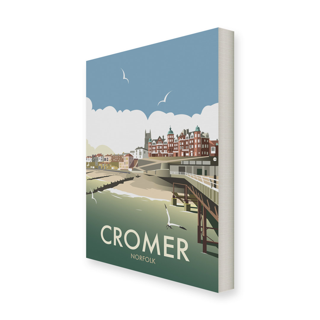 Cromer, Norfolk by Dave Thompson Vintage Advertisement Wrapped on Canvas