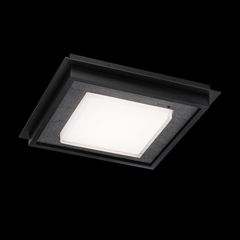Plafonnier encastré à DEL à intensité variable pour grande tribune avec interrupteur de température de couleur intégré (2 700 K / 3 000 K / 3 500 K / 4 000 K), fabriqué en pierre naturelle et en verre pressé