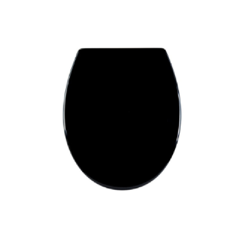 Oval Hard Toilet Seat, Black