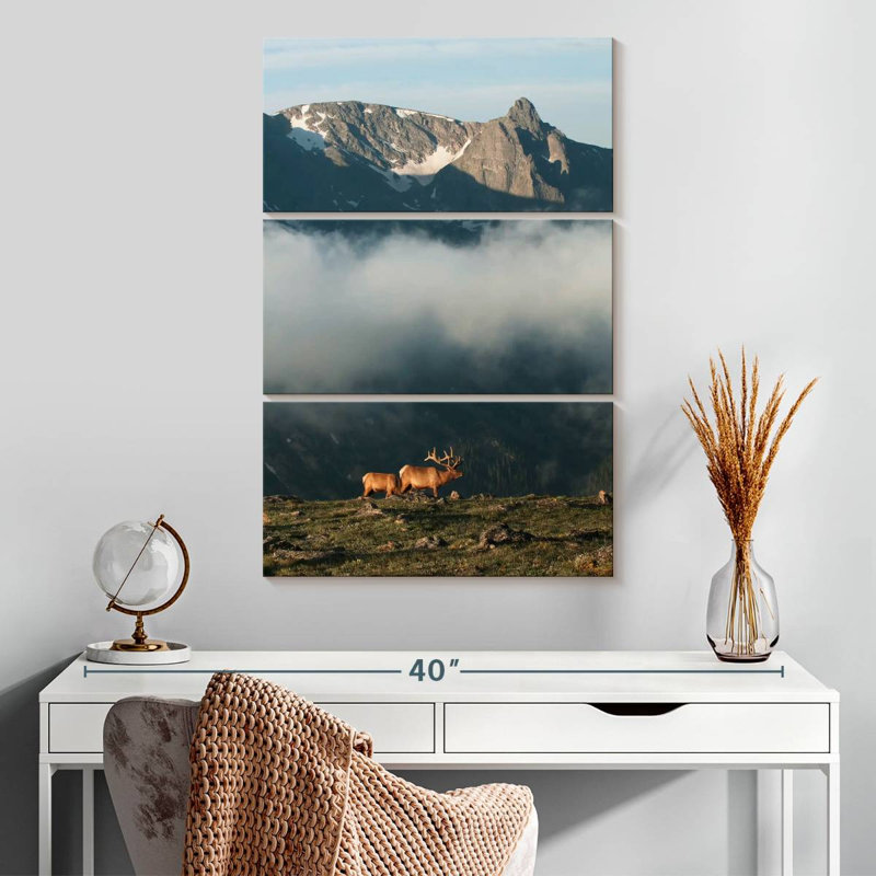 Alvord Rocky Mountain National Park Elks, 32" H x 20" W