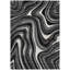 Tapis intérieur gris lavable abstrait 5 pi x 8 pi