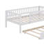 Lit de jour en bois rustique avec lit gigogne sous le lit et garde-corps de style barrière-1442121048