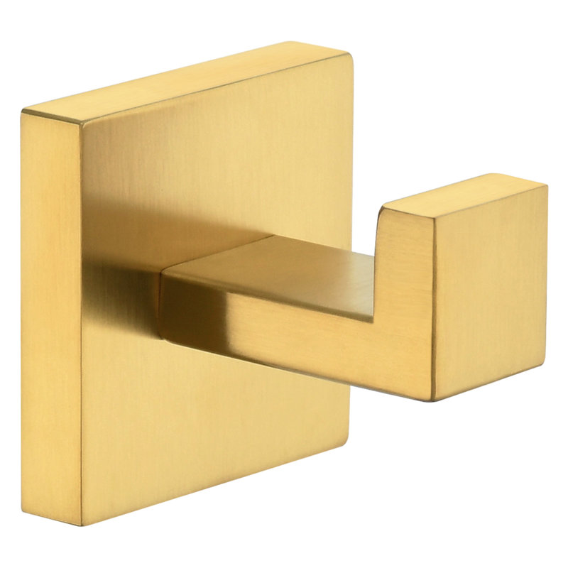 Stainless Steel Bathroom Wall Mounted Robe Hook, Brushed Gold