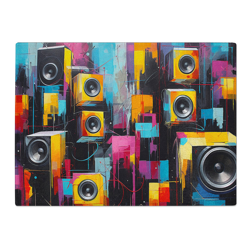 Speakers Abstract  Glass Chopping Board