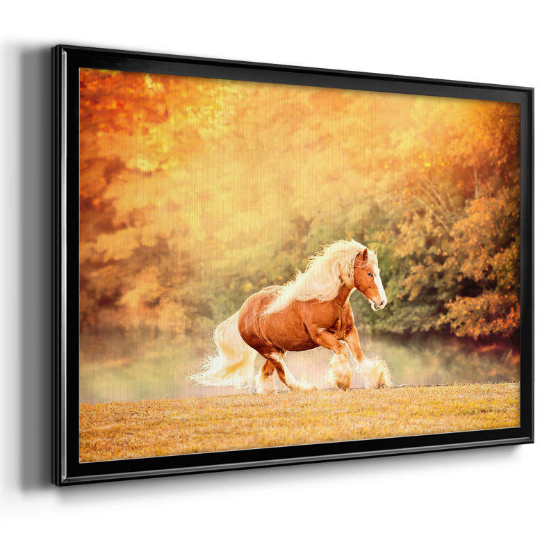 «Horse Motion II», reproduction sur toile, H 30 po x l 44 po, Noir