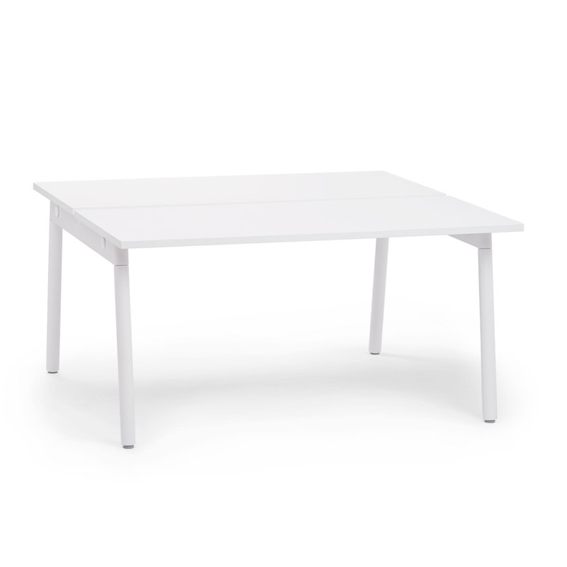Bureau double Series A, H 29 po x l 56 po x P 57 po, Blanc