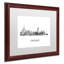 «Chicago Illinois Skyline WB-BW», impression sur toile encadrée-19530724-69489820