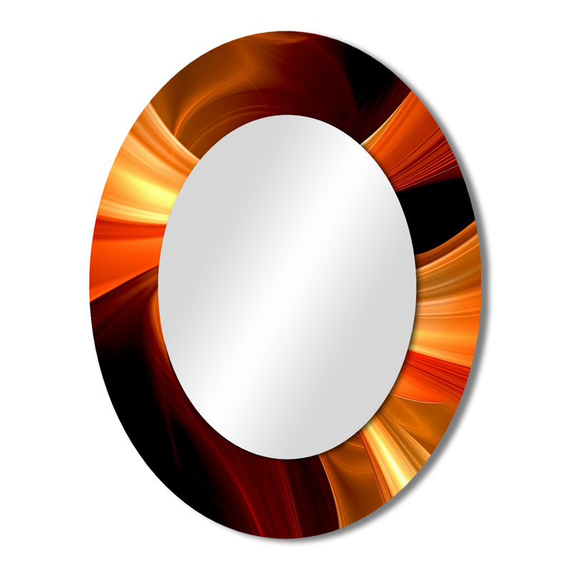 Luxton - Miroir abstrait en métal, 43 po x 33 po