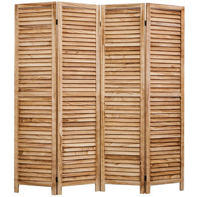 Cloison pliante en bois massif H 67 po Suniga